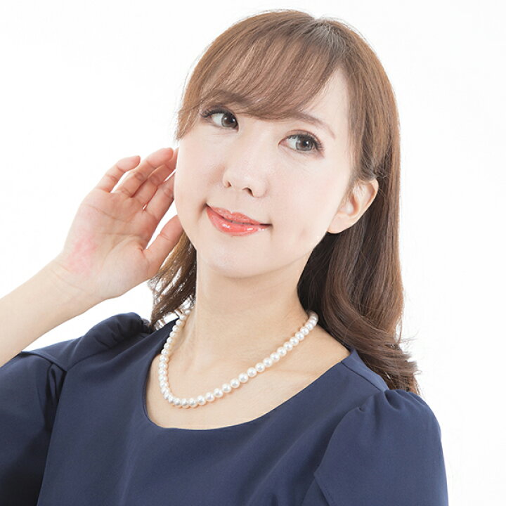 楽天市場】パール ネックレス 真珠 あこや アコヤ 43cm 6.5-7mm 