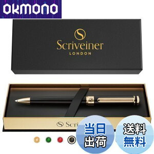 yzScriveiner {[y ō 24dグ V~bg tB ō̃{[yMtgZbg j rWlX}  ItBXɍœK (ubN) Black Lacquer Ballpoint Pen