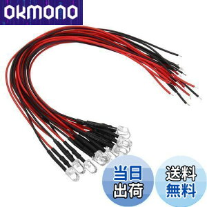 yzPATIKIL 3V - 6V 5mm LED_CI[h 12 zς ~jLEDCg d v RC DIY CWP[^[Ɩp bh