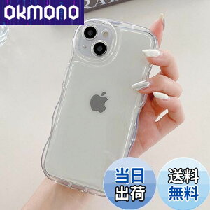 【送料無料】QLTYPRI iPhone 13 Mini ケース クリア TPUカバー ウェーブ おしゃれ 韓国 可愛い iPhone13 Miniケース アクスタ収納 透明 薄型 軽量 耐衝撃 スマホケース ワイヤレス充電対応 ストラップホ