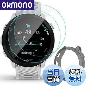 �y���������zMiimall�y�J�o�[+�t�C����*2�z�Ή�Garmin(�K�[�~��) ForeAthlete 55/ForeAthlete 158 �P�[�X TPU�ގ� �K�[�~�� ForeAthlete 55 �t�B���� �����h�~ Garmin ForeAthlete 158 �J�o�[ �w��h�~ �ȒP�\�t �y�� ��