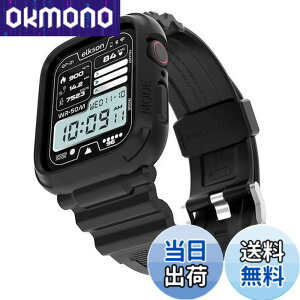 �y���������zelkson �A�b�v���E�H�b�`�o���h Apple Watch 41mm 40mm �o���p�[�P�[�X�t�� ���ȃ����Y�o���h Apple Watch SE iWatch Series 9 8 7 6 5 4�p, Quattro Pro Series �X�|�[�c�~���^���[�ی�P�[�X �v���e�N