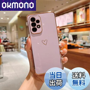 【送料無料】QLTYPRI Samsung Galaxy A53 5G ケース SC-53C/SCG15 ケース かわいい メッキラブハートソフト TPU カバー 女性 人気 軽量 スマホケース レンズ保護 落下防止 カバー ワイヤレス充電対応 スト