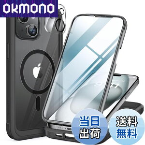 yzMiracase iPhone15 p P[X MagSafeΉ 9H KX 360°ی X}zP[X iPhone15 p Jo[ Sgop[یP[X 6.1C` tJo[ CX[dΉ }OZ[tΉ }O