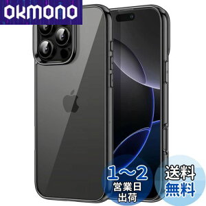 yzJETech iPhone 16 Pro 6.3C`p P[X ΂݂Ȃ Ռz op[Jo[ h~ NAobN (ubN)