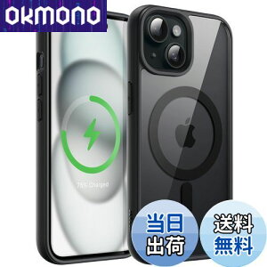 yzJETech iPhone 15 6.1C`p }Olbg P[X MagSafeɑΉ Ռz op[Jo[ \bhJ[}bgTPUt[ h~ NAobN (ubN)