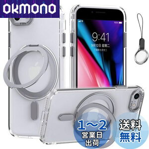 iPhoneSE3/SE2/SE/8/7 p P[X MagsafeΉy360°]\ MagsafeOX^h z_[ ̌^EXgbv1tzACtHSE 3/2 iPhone 8Jo[X^h@\ cΉ HILEGENERP[X 