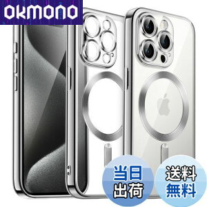 yzJETech iPhone 15 Pro 6.1C`p \tgNAP[X JYSی MagSafeCX[dΉ ϏՌ dCbLTPUJo[ (Vo[)