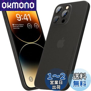 yzu0.3mmɔviPhone 14 ProΉP[X memumi}bg IWi݌v wh~ th~ 6.1C` lCP[X?Jo[(Trans-Black)