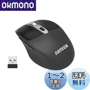 yzArteck 2.4G CX }EX USBVo[ lԍHwɊÂ݌v ÉNbN TCh{^ }EX Rs[^[AfXNgbvAPCAbvgbvAWindows 11/10/8/7Ƃ