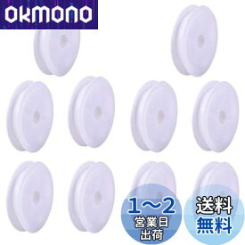 10個 プラスチック スプールリール ボビン の空のスプール 巻き取り用リール フィンガースプールコイル ボード 釣り糸 軽量 タックル ツール 家庭用 手作り用 白色