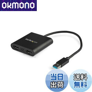 【送料無料】StarTech.com USB 3.0 - HDMI変換アダプター/2画面/4K30Hz+1080p/Windowsのみ macOS ChromeOS Linux非対応 USB32HD2