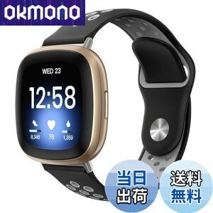 yz[ATiC] Fitbit Versa4/Versa3/Sense2/Sense oh Fitbit Versa3/VersaSensepxg ւ X|[cxg VR y \tg 戵ȒP BlackMixGray