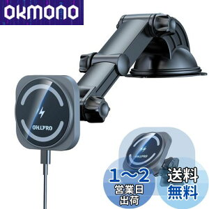 yzOHLPRO Mag-SafeΉ ԍڃz_[ }Olbg 15W CX[d z&LkA[ iphone15/14/13/12V[YœK iphoneV[Y/Sony Xperia/Sumgsung GalaxyȂǋ@ɂΉ X}zz_[ 