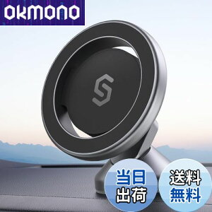 【令和超?磁力】スマホホルダー 車 MagSafe対応 SYNCWIRE マグネット 車載スマホホルダー 【超強力3M両面テープ】 MagSafe車載 車載マグネットホルダー 落下防止 360度回転 自由調節 マグネット吸着