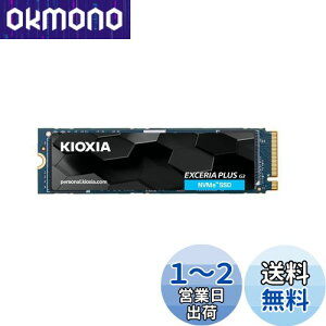 yzLINVA KIOXIA  SSD 2TB NVMe M.2 Type 2280 PCIe Gen 4.0×4 (őǍ: 5,000MB/s) YBiCS FLASH TLC K㗝X EXCERIA PLUS G3 SSD-CK2.0N4PLG3NyK㗝Xۏؕiz