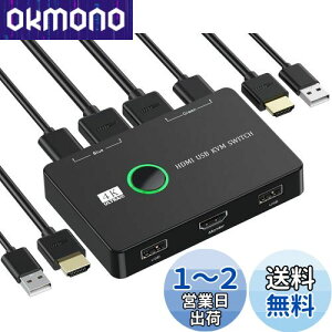 yzKVMXCb`-NUIKOTI HDMI KVMؑ֊ 21o 4K@60HzT|[g 2̃Rs[^[pUSB HDMIXCb` L[{[h}EXv^[1HDj^[L USBP[u2{HDMIP