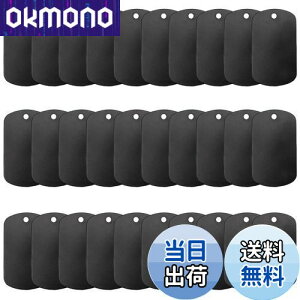 【送料無料】LIANHATA ネームタグ アルミ札 30枚アルミ ネームタグ DIYブランクアルミ札 猫犬 首輪用 IDタグ 刻印 名入れ 盾型 (ブラック方型)