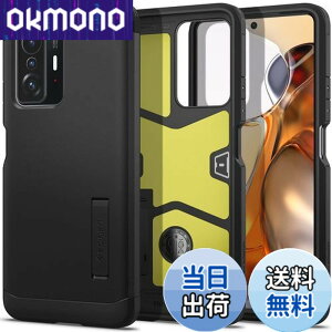 �y���������zSpigen Xiaomi 11T Pro �P�[�X Xiaomi 11T �P�[�X 3�w�\�� �X�^���h�t�� �ČRMIL�K�i�擾 �J�����ی� ���h�~ �Ռ��z�� ���C�����X�[�d�Ή� �^�t�E�A�[�}�[ ACS03863 (�u���b�N)