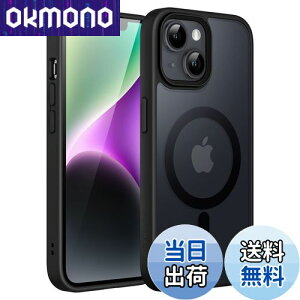 yzJETech iPhone 14 6.1C`p }Olbg P[X MagSafeɑΉ ̃}bgw ^ ϏՌ Jo[ (ubN)