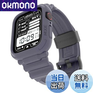 �y���������zelkson �A�b�v���E�H�b�` �o���h Apple Watch 45mm 44mm �o���p�[�P�[�X�t�� ���ȃ����Y�o���h Apple Watch SE iWatch Series 9 8 7 6 5 4�p, Quattro Pro Series �X�|�[�c�~���^���[�ی�P�[�X �v���e