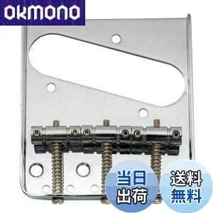 【送料無料】Musiclily Basic 10.8mmピッチ ビンテージスタイル テレキャスターブリッジアッセンブリー 3WAYサドル TL エレキギター用、クローム