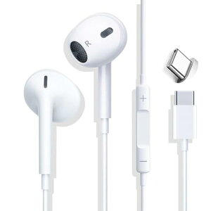 【送料無料】Glhty タイプ C イヤホン 有線 【2024新登場】iPhone15 USB Type C イヤホン マイク付き 有線HiFi クリア通話 イヤホン 音量調節 カナル型 イヤホン インナーイヤー型 イヤフォン 通話対応