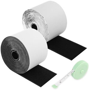 【送料無料】PChero 超強力マジックテープ 幅10cm*長6m 両面テープ 防水 耐熱 業務用 工業用 DIY用 家庭用 強力固定 2本セット - 多用途ファスナーテープ付