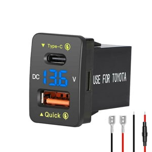 yzLevigo J[`W[USB PD+QC3.0 }[d g^Ԍ d\Pbg 2|[gt XCb`z[ LEDdv\ 12/24VԑΉ