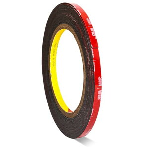 【送料無料】強力両面テープ 両面テープ 車用両面テープ アクリル両面テープ 接着剤 業務用 多用途 超強力 耐熱 防水 屋内屋外 DIY 車の装飾用 (幅5mm×長さ3m×厚さ1mm)1個セット