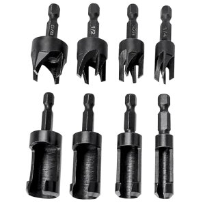 【送料無料】KIMLONTON 木ダボドリル 埋木錐 6.35mm六角軸 炭素鋼 木工ドリル ホールソー ダボ穴開けドリルビット ダボプラグカッター 6mm 10mm 13mm 16mm 切削工具 木材作業 木工用ダボ錐