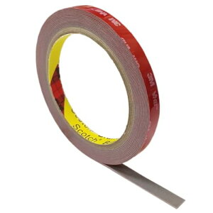 【送料無料】強力両面テープ 両面テープ アクリル両面テープ 車用両面テープ 両面粘着テープ 作業用両面テープ 粘着 接着剤 耐熱テープ (幅5mm×長さ3m×厚さ0.8mm) 業務用 耐熱 防水 超強力