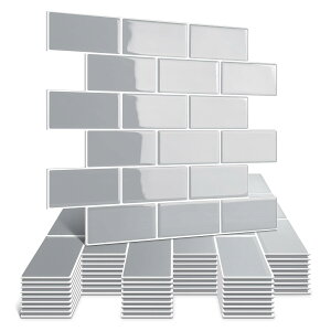 【送料無料】APSOONSELL タイルシール 防水 厚め 10枚 耐熱 キッチン 洗面所 剥がせる モザイクタイル 壁紙シール おしゃれ 賃貸 DIY 3d リメイクシート 北欧 トイレ雰囲気転換
