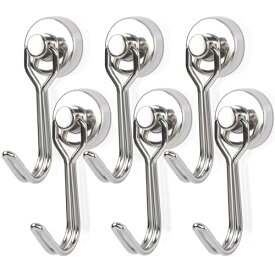 【送料無料】MAGXCENE 超強力マグネットフック ブラック16mm 20mm