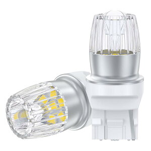 �y���������z12V-24V�� T20/S25 LED�z���C�g ���� �o�b�N���C�g/�e�[�������v/�u���[�L�����vLED�o���u LED���C�g 7�A 2835SMD ���g�U�����Y �Ԍ��Ή� 6000-6500K (2��)