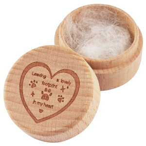 【送料無料】PAKESI ペット メモリアルボックス 木製 ペットメモリアルグッズ ケース 犬猫毛皮/歯/骨収納ボックス コンパクト 骨壷 クリアな質感 研磨加工