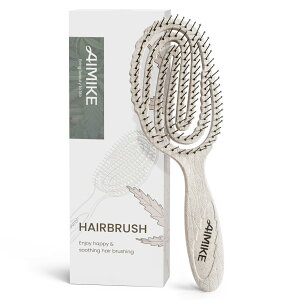�y���������zAIMIKE Hemp-Relax �f�^���O�����O�u���V ������� �w�A�u���V ���ɂ₳���� ���܂Ȃ��u���V ���Ƀt�B�b�g �E�F�b�g���h���C�u���V �T���T���� �X�P���g���u���V �E�F�b�g �w�A