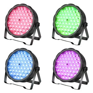 yzBETOPPER Xe[WCg 54x1.5W RGBW LED Ɩ fBXRCg Xe[WƖ DMX512 3/7CH p[eBCg X|bgCg DJ disco light NuCgݔ Px A /