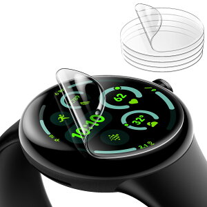 �y���������zJETech Google Pixel Watch �t���ی�t�B���� �����h�~ ���ȏC�� �t���L�V�u��TPU HD�N���A 6���Z�b�g