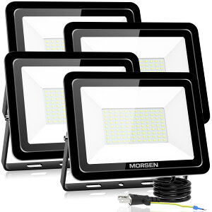 【送料無料】MORSEN led投光器 投光器 極薄型 投光器屋外 100v 灯光器 作業灯 外灯 工事用ライト ledライト 屋外用 野外 防水 看板灯 集魚灯 駐車場用