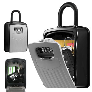 【送料無料】C-Timvasion 金庫 4桁暗証番号ダイヤル式 キーボックス キー収納 鍵の保管ボックス、 鍵の保管 受け渡し 防犯 盗難防止 壁掛け鍵収納ボックス、住宅展示場・工事現場・マンション