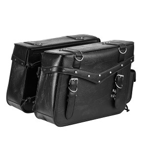 【送料無料】KEMIMOTO バイク サイドバッグ バイクバッグ 30L 大容量 左右セット 汎用 防水 バイクバック オートバイ ブラック 適格請求書発行可