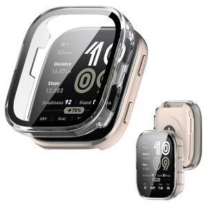 �y���������zAmazfit Bip 6 �p �P�[�X �J�o�[ �K���X�t�C������̌^�P�[�X �yNOUKAJU�z For Amazfit Bip 6 �X�}�[�g�E�H�b�` �P�[�X �ی�t�B���� �P�[�X PC+�����K���X�t �J�o�[ ��̌^ �S�ʕی� �����^