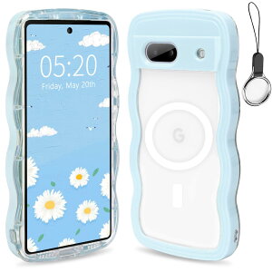 �y���������zHILEGENER Google Pixel �P�[�X MagSafe�Ή� �N���A �\�t�gTPU�J�o�[ ���킢�� �g��t���[�� ���˂��� �O�[�O�� �s�N�Z��6.1�C���`�p����~�� �X�}�z�P�[�X�E�F�[�u �f�U�C�� ��Ƀt�B�b
