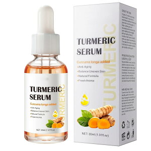 yzTurmeric Serum for Dark Spots, Reduces Hyperpigmentation, Age Spots, Sun Spot, Improve Skin Tone, Formulated with hyaluronic acid serum, Vitamin C & E 30ML