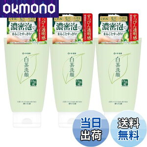 【送料無料】白茶爽 白茶練り石鹸 洗顔せっけん 洗顔料 120g ×3個 柚子と緑茶のやさしい香り 色:グリーン、サイズ:120グラム × 3個