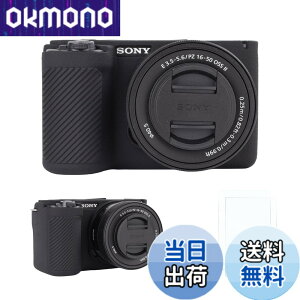 �y���������zRieibi �V���R���ی�P�[�X Sony Alpha ZV-E10 II �J�����P�[�X �X�N���[���v���e�N�^�[2�t�� �y�� ZV-E10II�P�[�X �O���b�v���o���� Sony ZV-E10 II�J�����P�[�X�p �F�F�u���b�N�A�T�C�Y�F