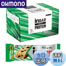 【送料無料】inバー プロテイン グラノーラ プロテインバー フルーツの入ったザクザク食感 高タンパク10g 低脂肪 植物性プロテイン 鉄分森永製菓 14個 (x 1)