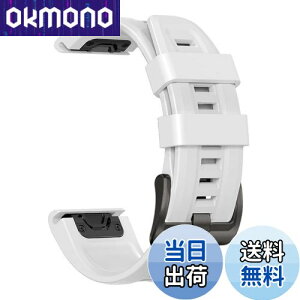 yz[YOCAHU] QuickFit 22 mm oh p for GARMIN(K[~) Fenix 7 Pro Solar/Approach S70 47 mm/Forerunner 965 Ή Xgbv VR xg _炩 h K[~ p oh (white), z