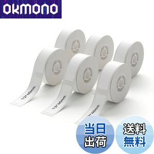 【送料無料】NIIMBOT ラベルシール【6ロール】D110/D11/D101ラベルメーカー対応 JADENS対応 純正感熱ロール紙 感熱ラベルプリンター 印刷用紙 強粘着 耐水 宛名印刷 整理整頓 収納 値札 160枚入り/巻